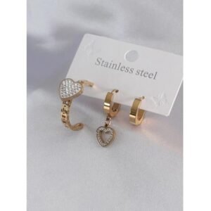 Çelik Küpe Set - Görsel 1