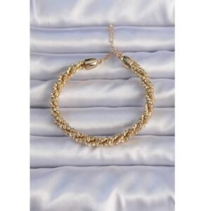 Pirinç Altın Renk Sarmal Model Bileklik - Görsel 1