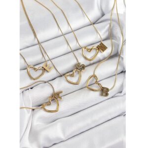 Gold Renk Harf Kolye Kolye - Görsel 1