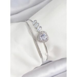 Kalpli Zirkon Taşlı Kadın Bileklik - Görsel 1