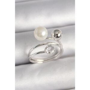 Toplu İnci Model Kadın Yüzük - Görsel 1